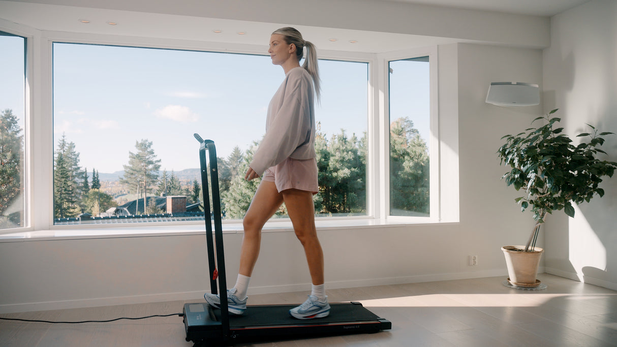 2-i-1-løbebånd med stigning, 12 km/t – Supreme 4.0