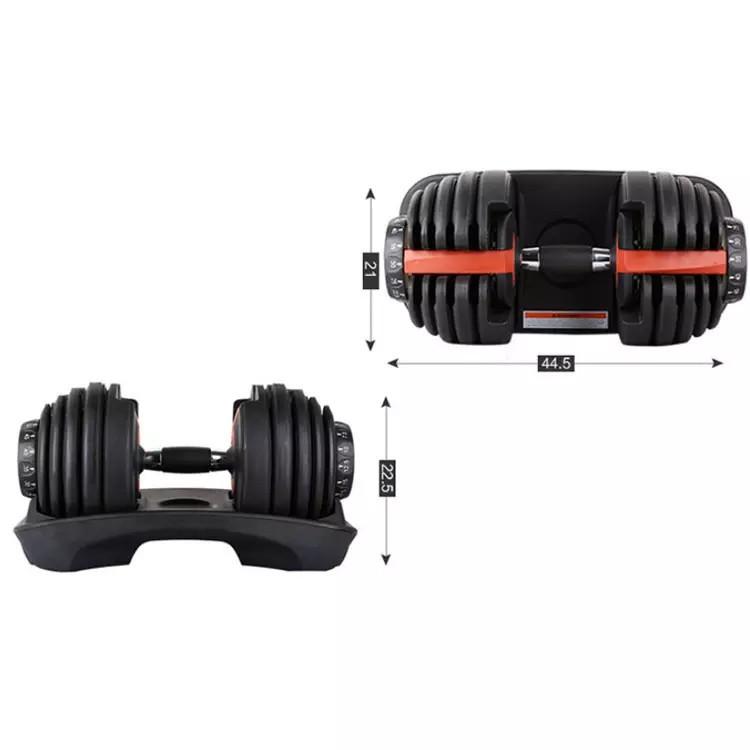 Justerbar håndvægt 24 kg